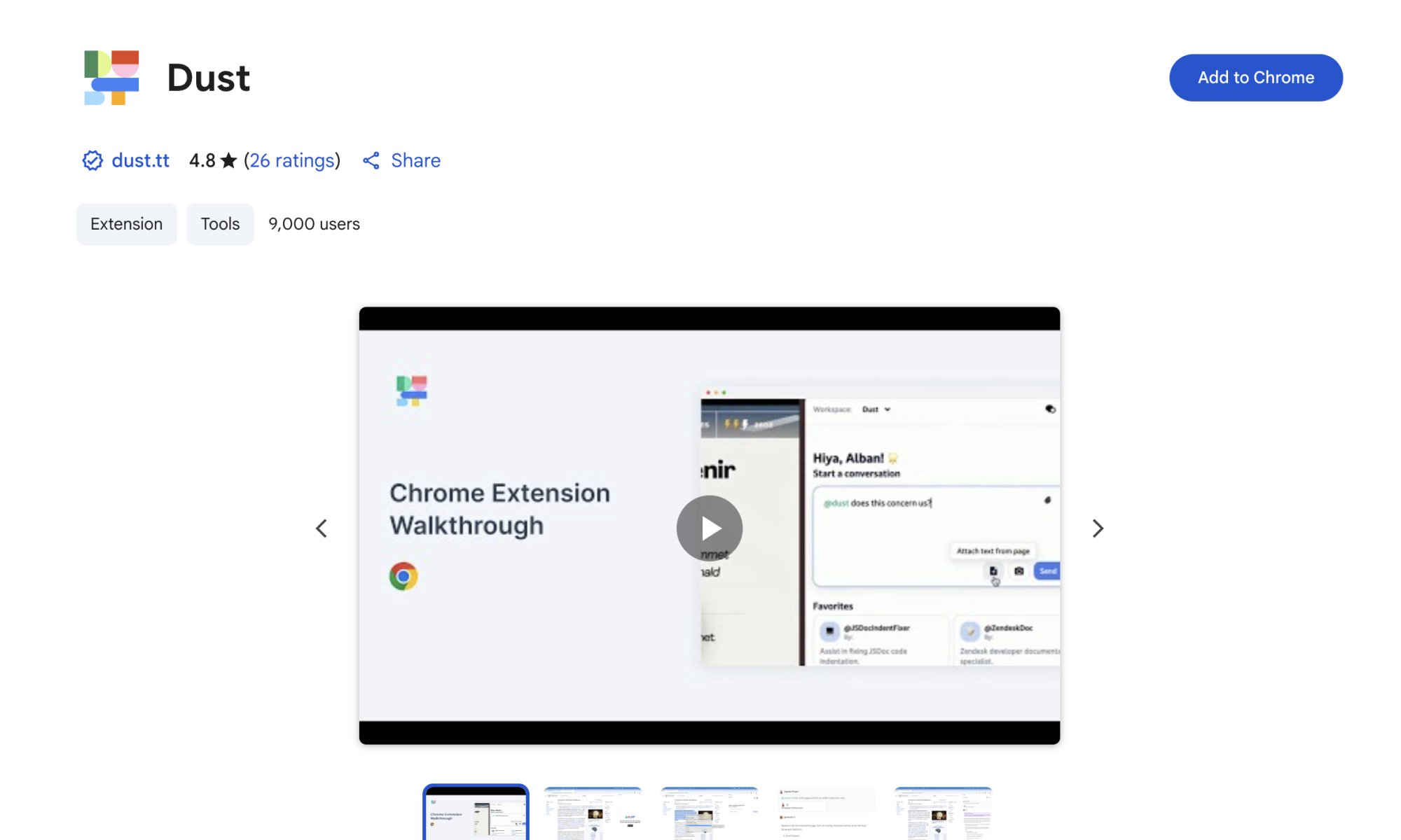 Chrome Web Store installation